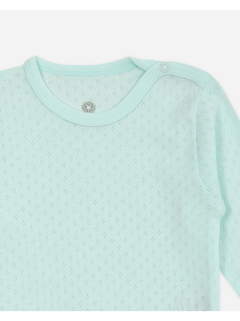 Mavi Bisiklet Yaka Pamuklu Uzun Kollu Erkek Bebek Jakarlı Çıtçıtlı Body 3'lü-6