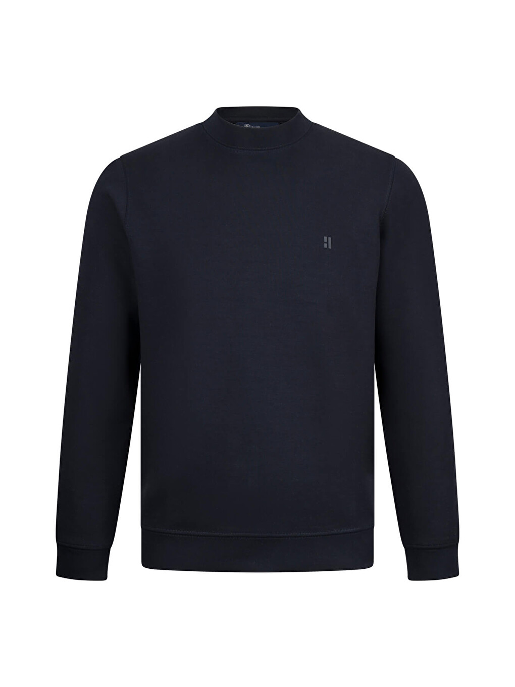 Lacivert Regular Fit Bisiklet Yaka Sweatshirt