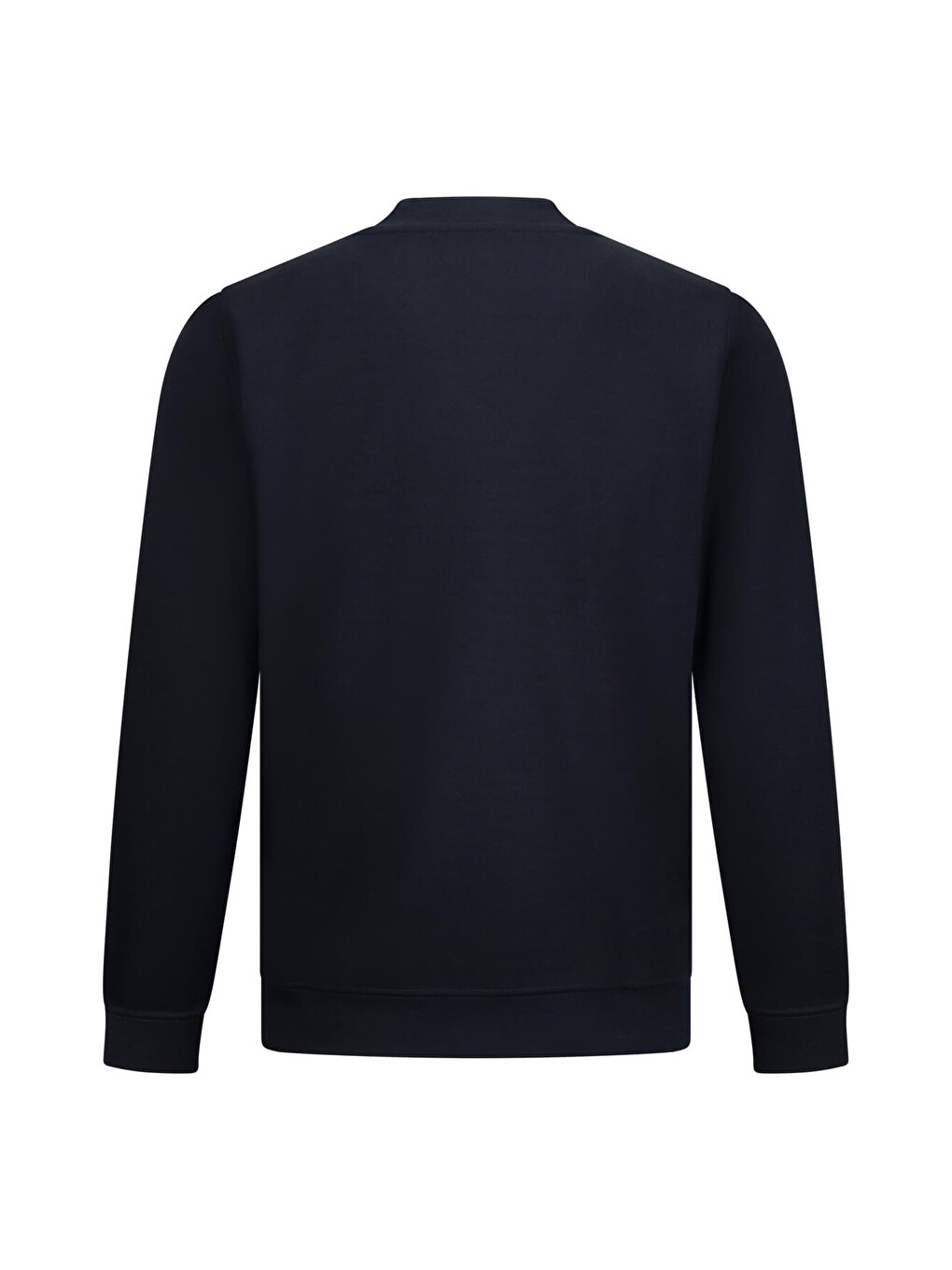 Lacivert Regular Fit Bisiklet Yaka Sweatshirt-1