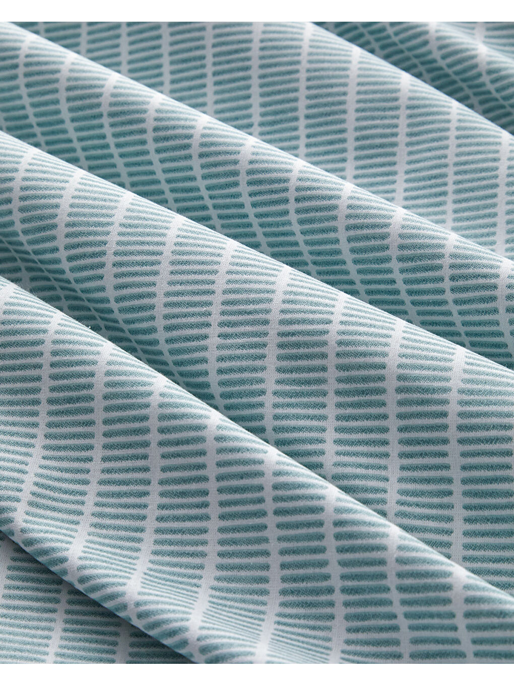 Linear Harmony Pamuklu Çift Kişilik Nevresim Seti 200x220 cm Yeşil-4