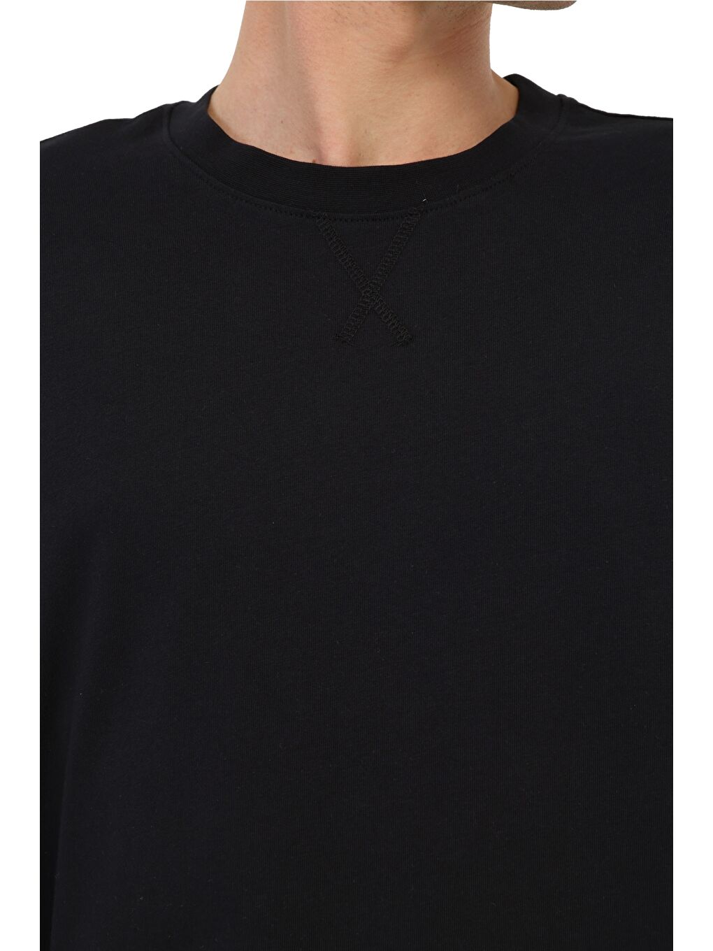 Siyah Erkek Kısa Kol T-Shirt-3