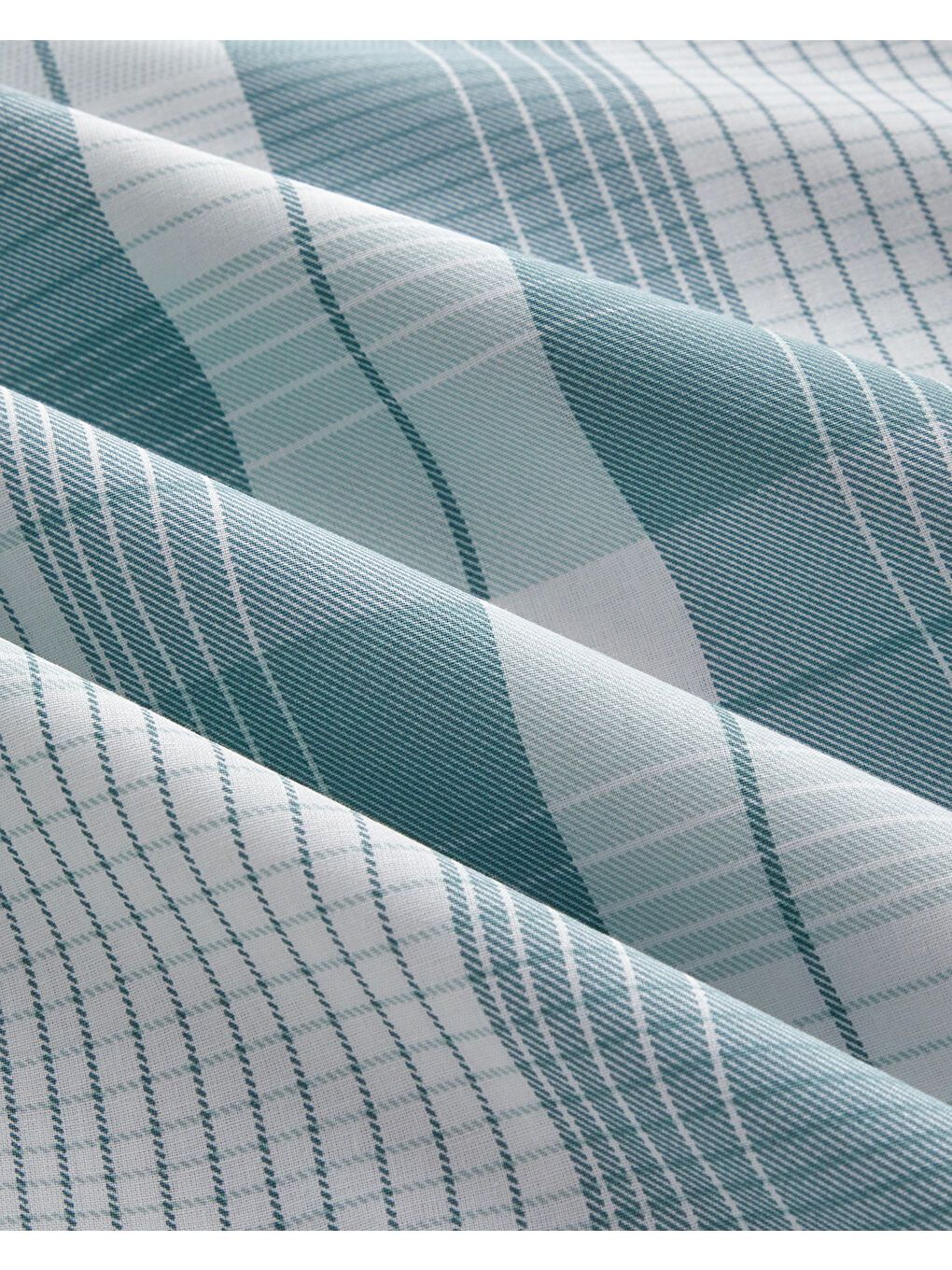 Modern Check Pamuklu Çift Kişilik Nevresim Seti 200x220 cm Yeşil-3