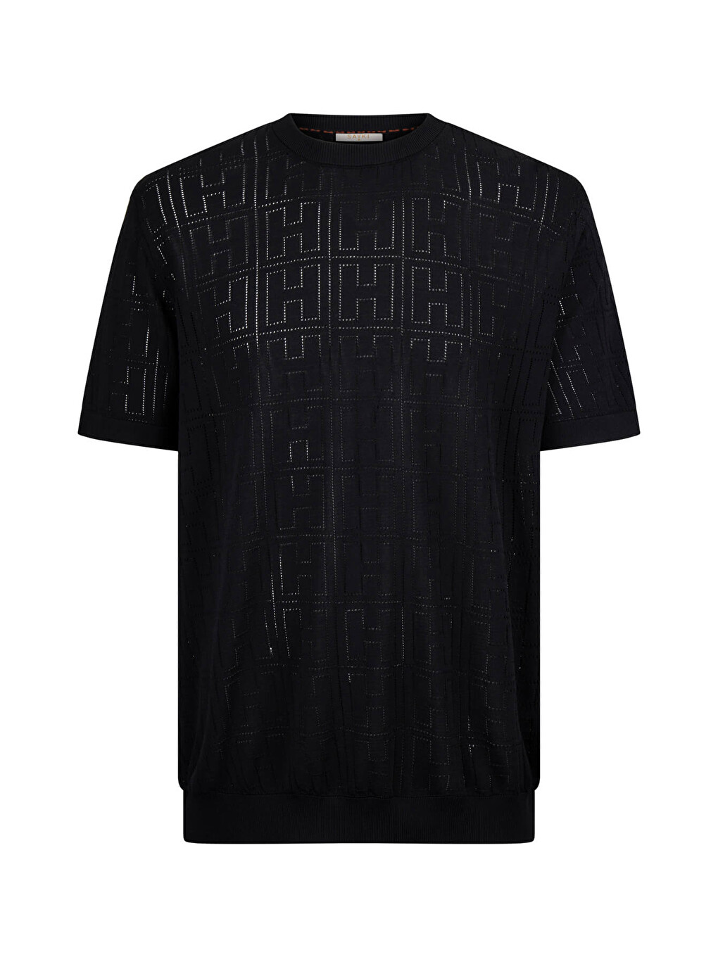Siyah Regular Fit Bisiklet Yaka Rayon Tişört