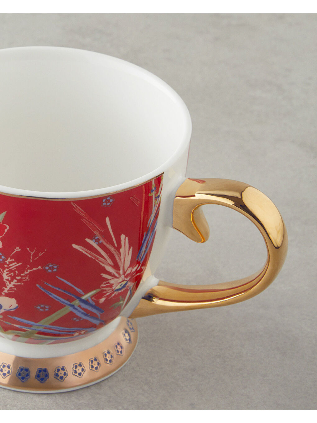 Edenic New Bone China Kupa 460 ml Kırmızı-3