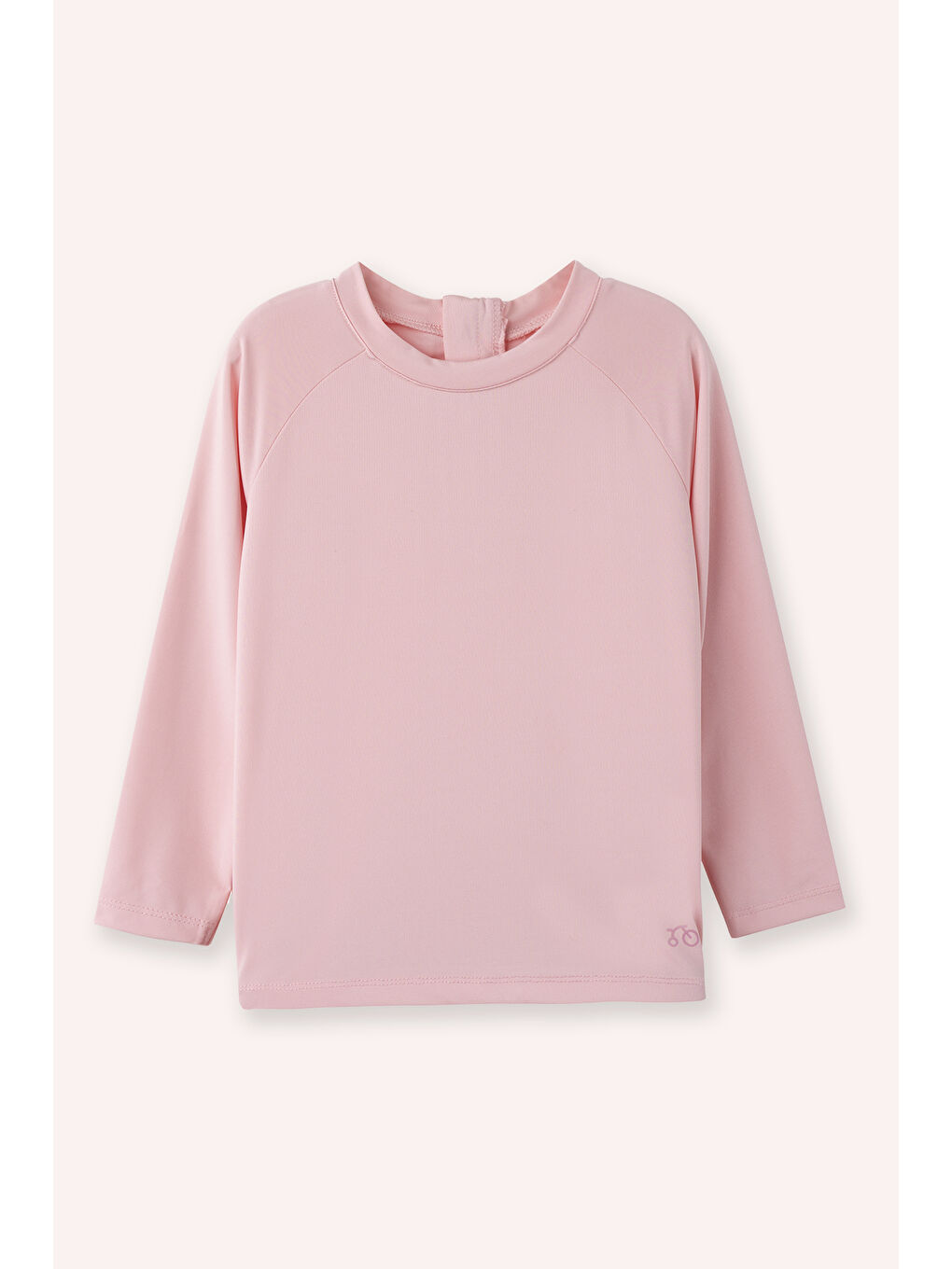 Fuşya Kız Bebek Bisiklet Yaka Uv Korumalı Pembe Tişört