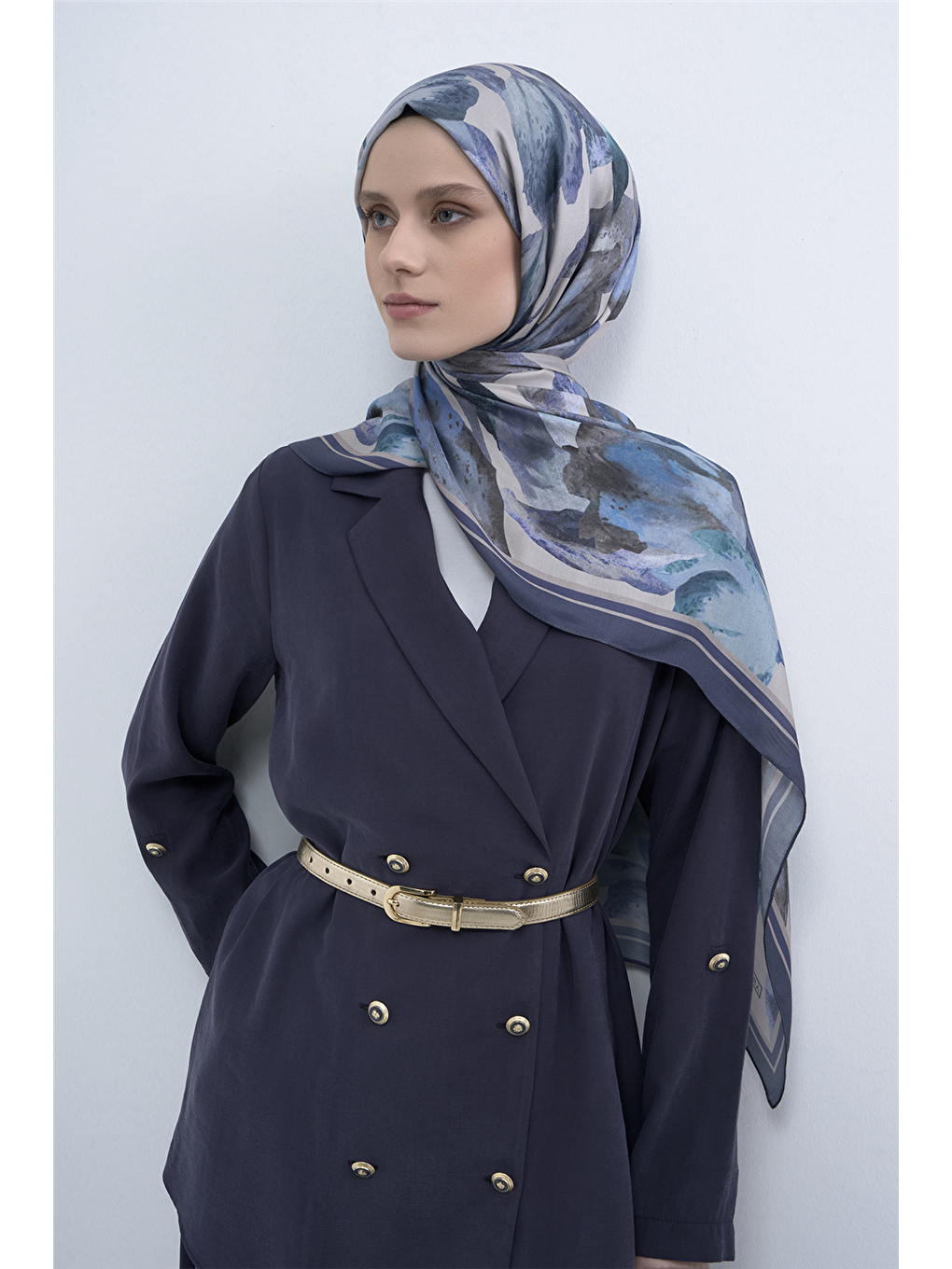 Mavi Pure Şal 3002 08-1