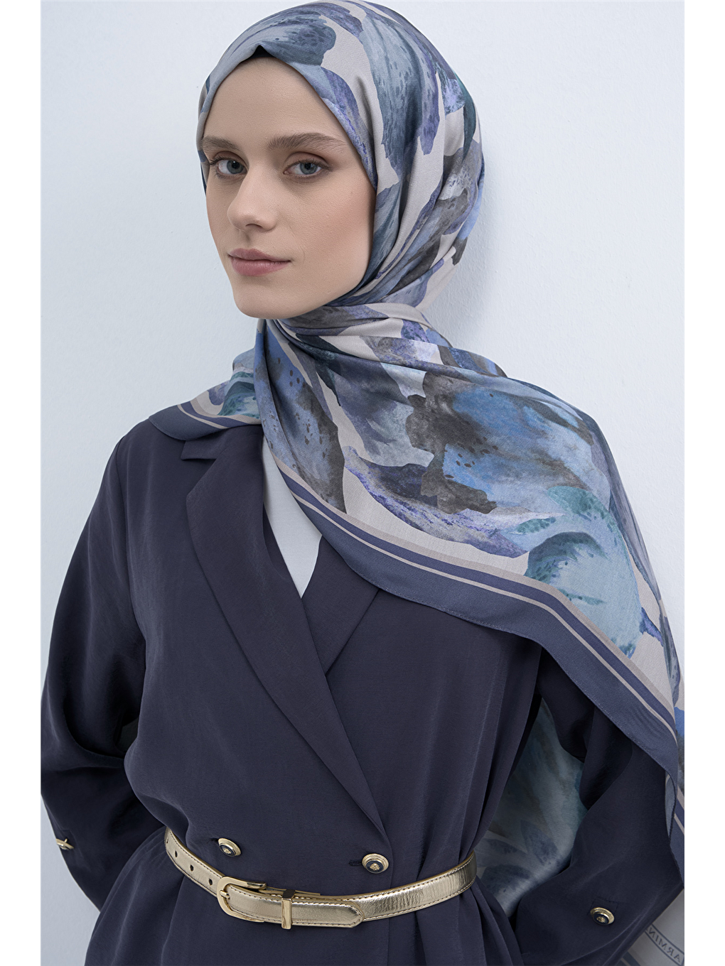 Mavi Pure Şal 3002 08-2