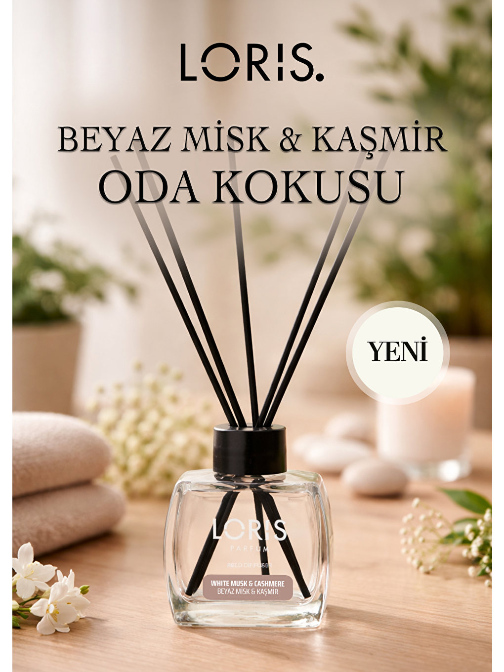 Renksiz Beyaz Misk & Kaşmir Çubuklu Oda Kokusu 120 ML-2