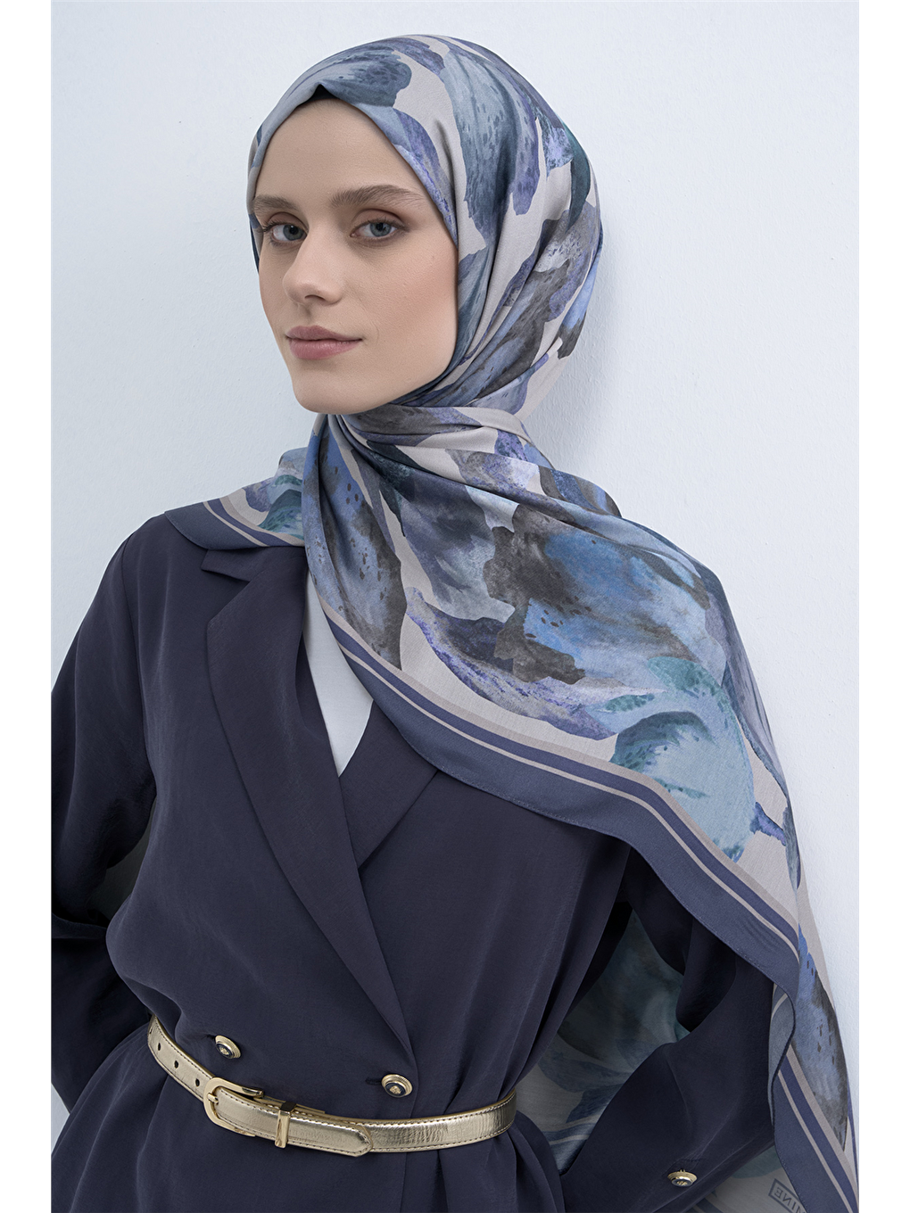 Mavi Pure Şal 3002 08-3