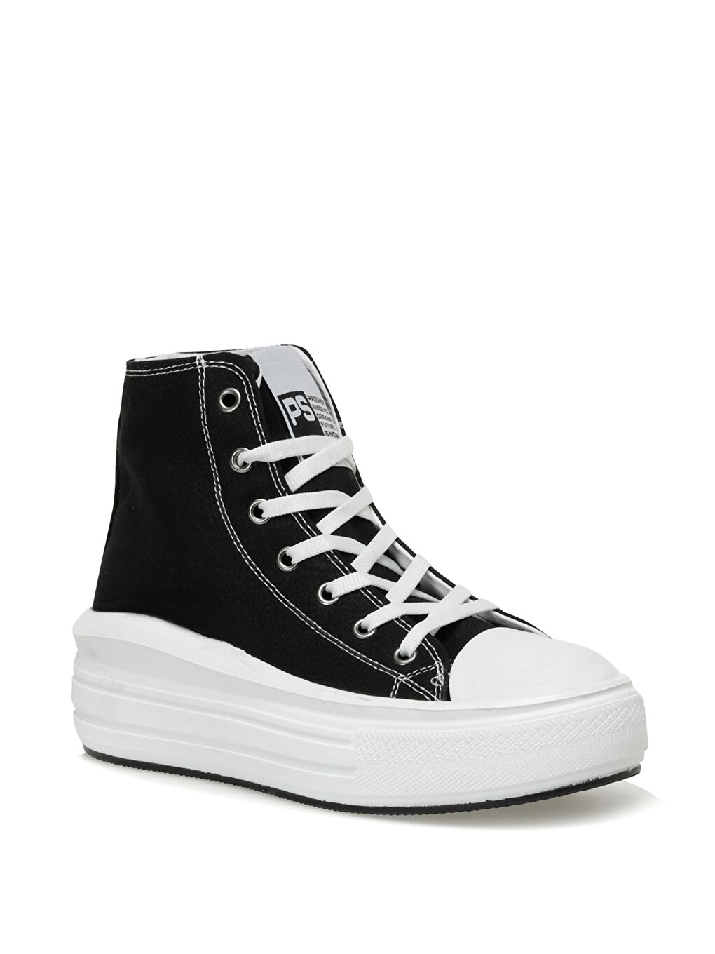 ELLA HI W 3FX Siyah Kadın High Sneaker-1