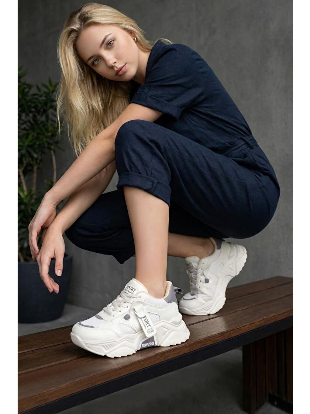 Bej DS.PMD239K2051 Sneaker Günlük Spor Ayakkabı 2025 Kadın-3