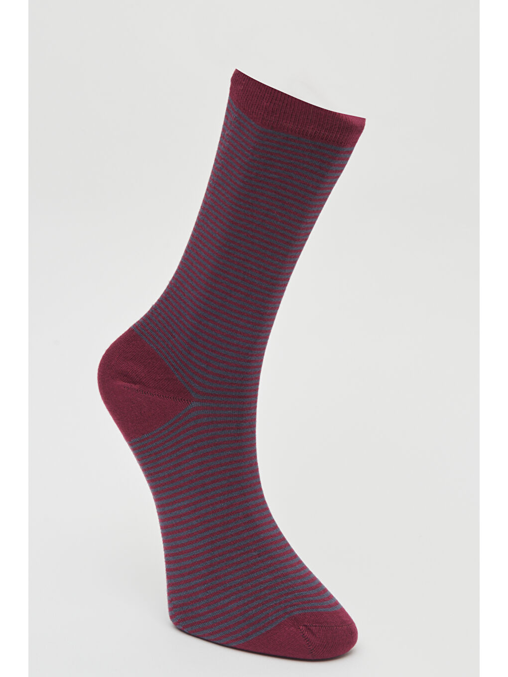 Erkek Bordo-Antrasit Desenli Bordo Antrasit Bambulu Casual Çorap