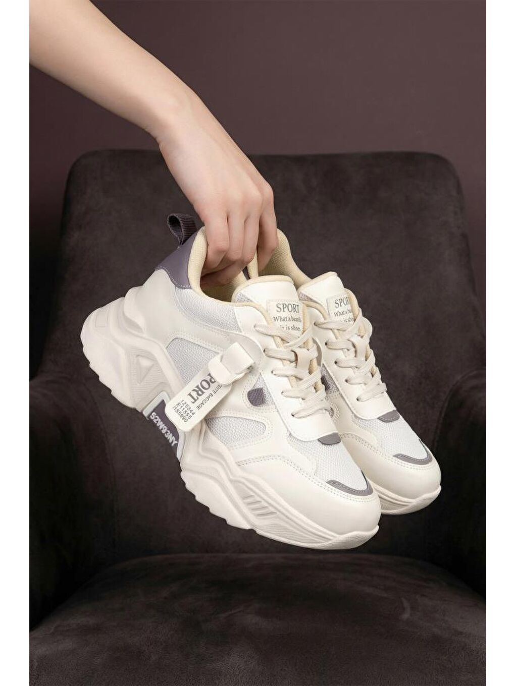 Bej DS.PMD239K2051 Sneaker Günlük Spor Ayakkabı 2025 Kadın-4