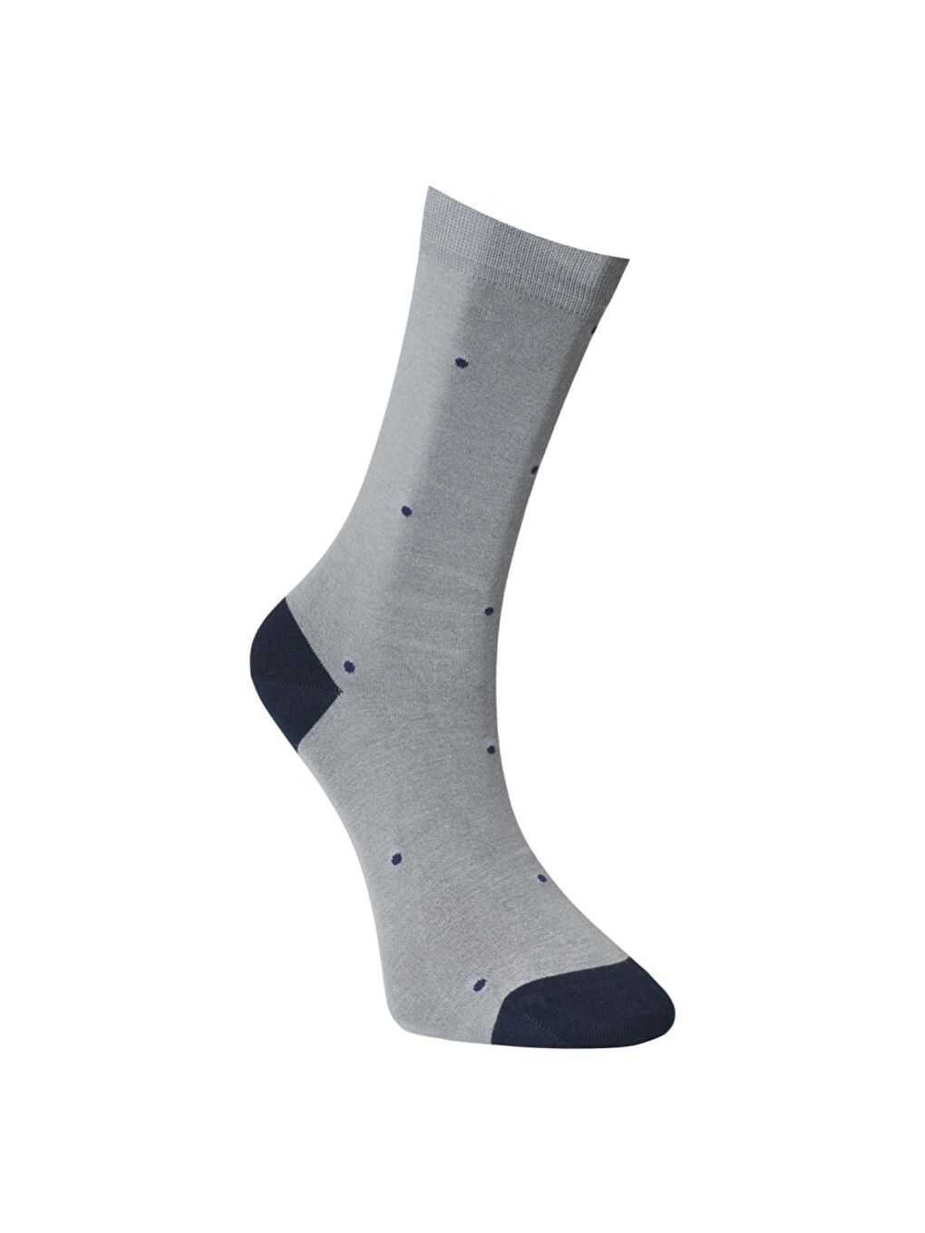 Erkek Gri-Lacivert Desenli Gri Lacivert Bambulu Casual Çorap