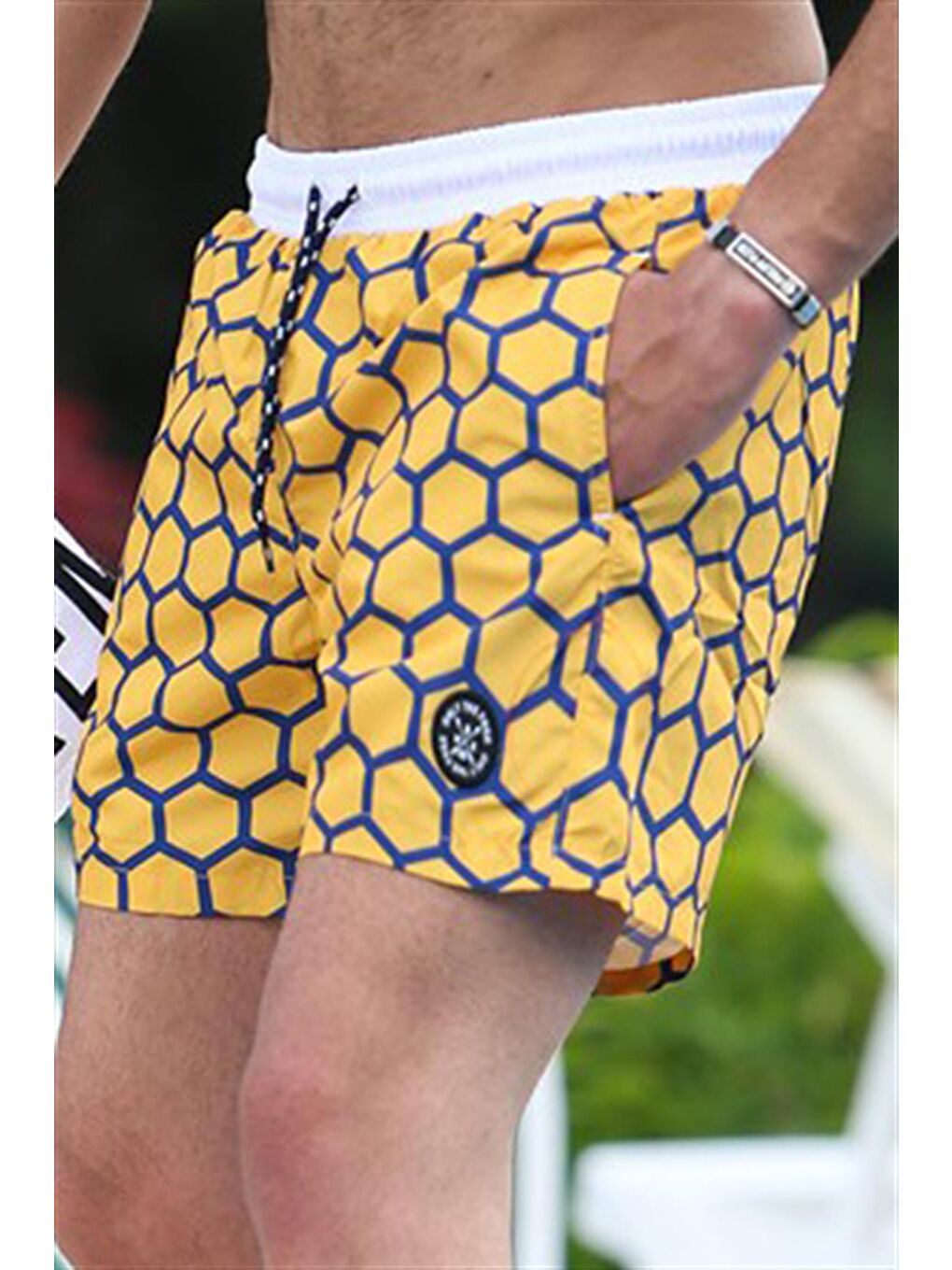 Sarı Hardal Erkek Deniz Şortu 4255-2