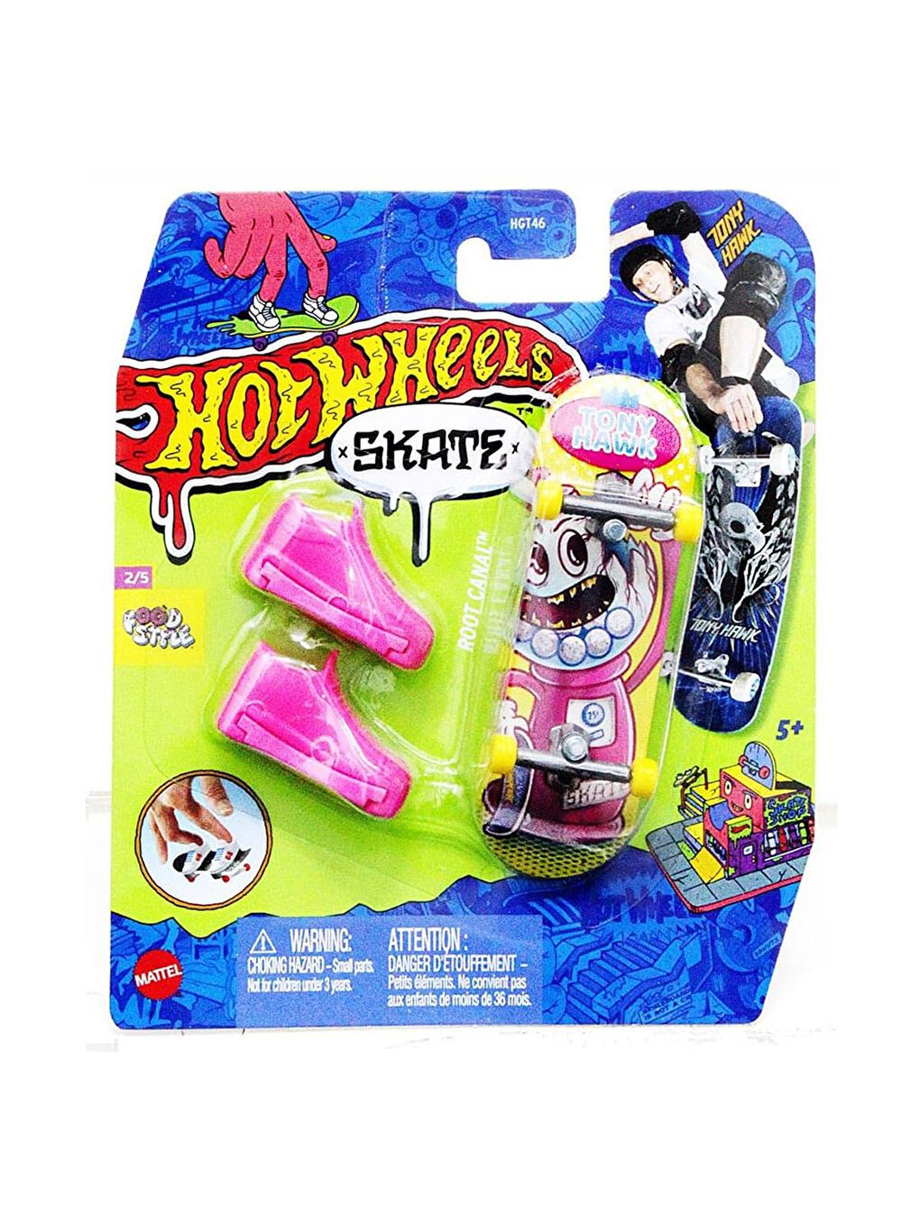 Hot Wheels Renksiz Skate Parmak Kaykay ve Ayakkabı Paketleri HGT46-HVJ81