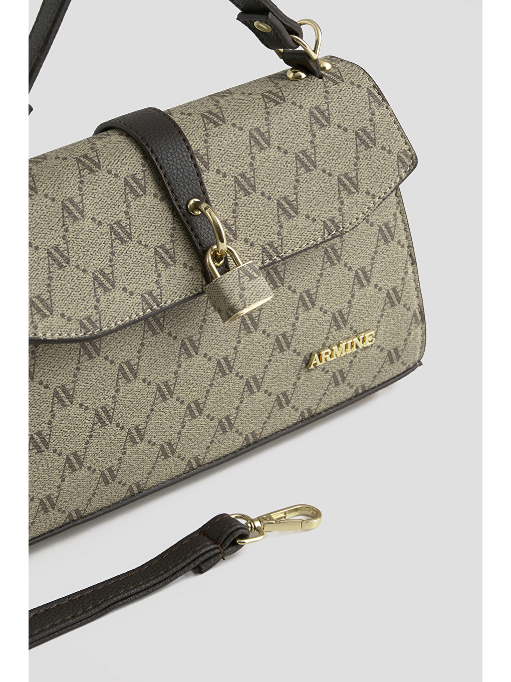 Bej Noktalı Çanta Vizon-2