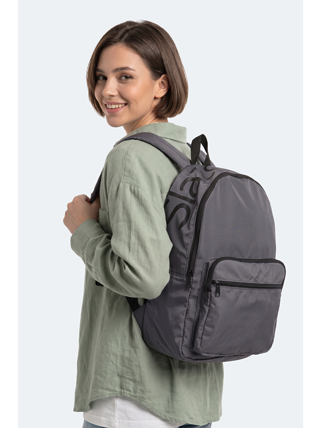 Lıfelog I Unisex Koyu Gri Seyahat Çantası-3