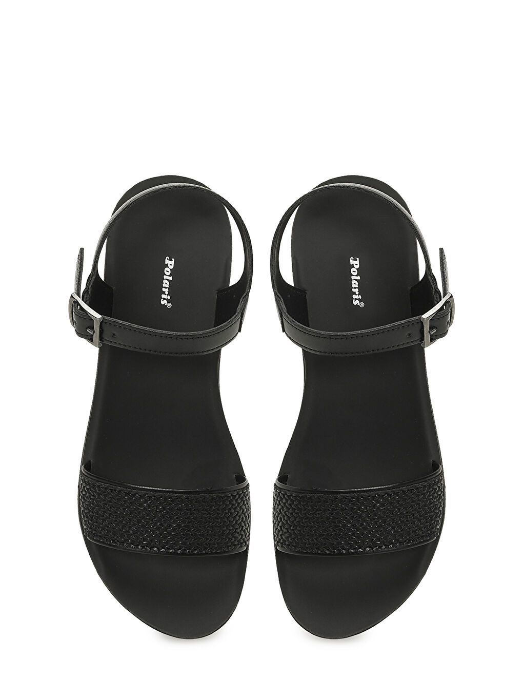 409064.Z6FX Siyah Kadın Dolgu Topuk Sandalet-3