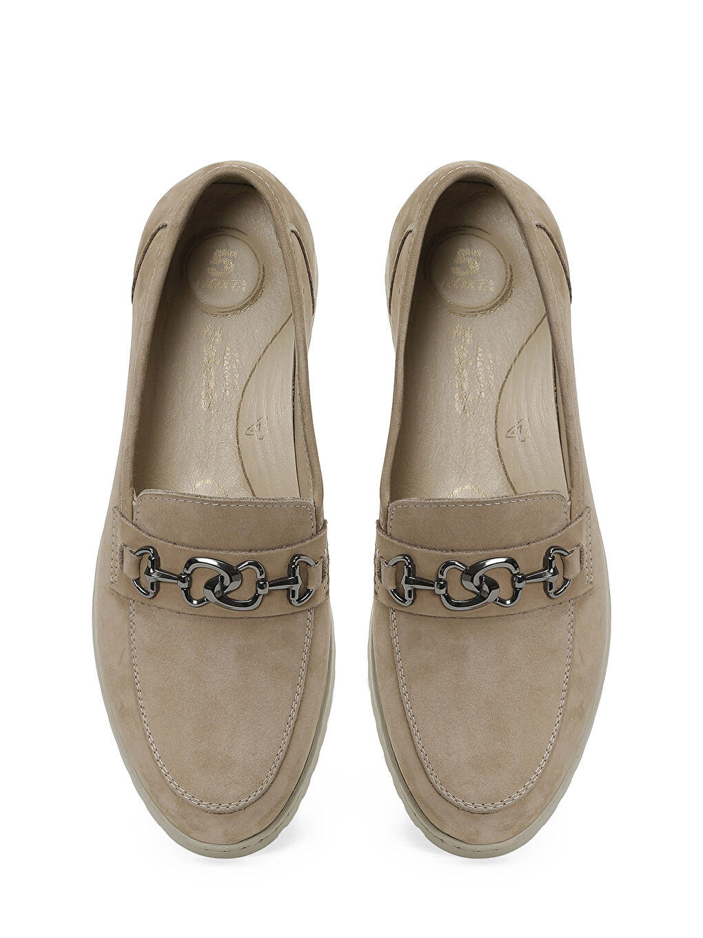 Bej 105077.Z6FX Vizon Kadın Loafer-3