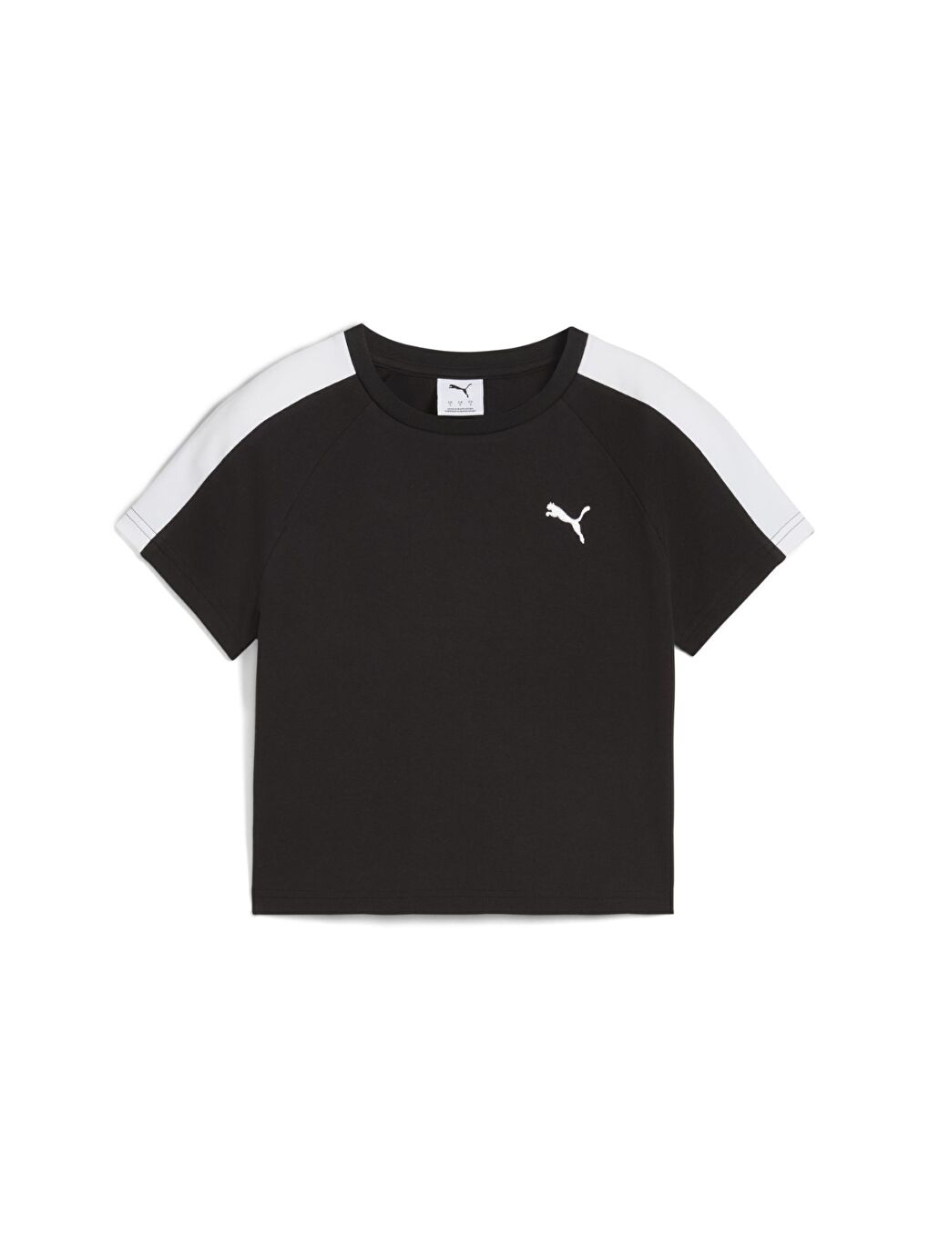 T7 Baby Kadın Siyah Yuvarlak Yaka Tişört-3