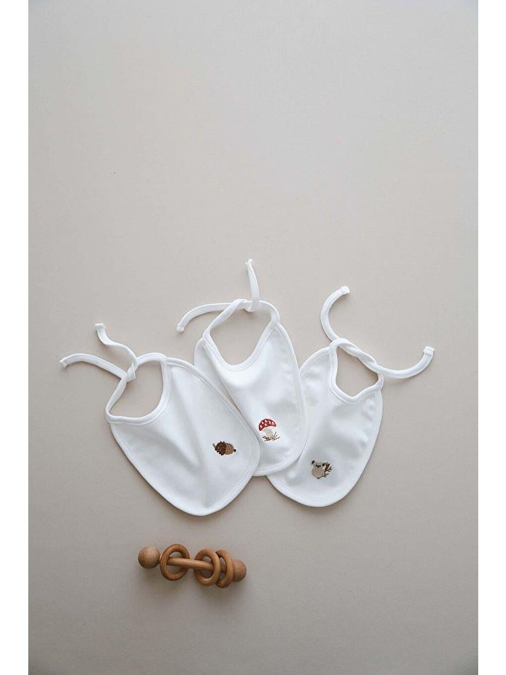 3Lü Biyeli Bebek Önlüğü 0-3 Ay Model 1-6