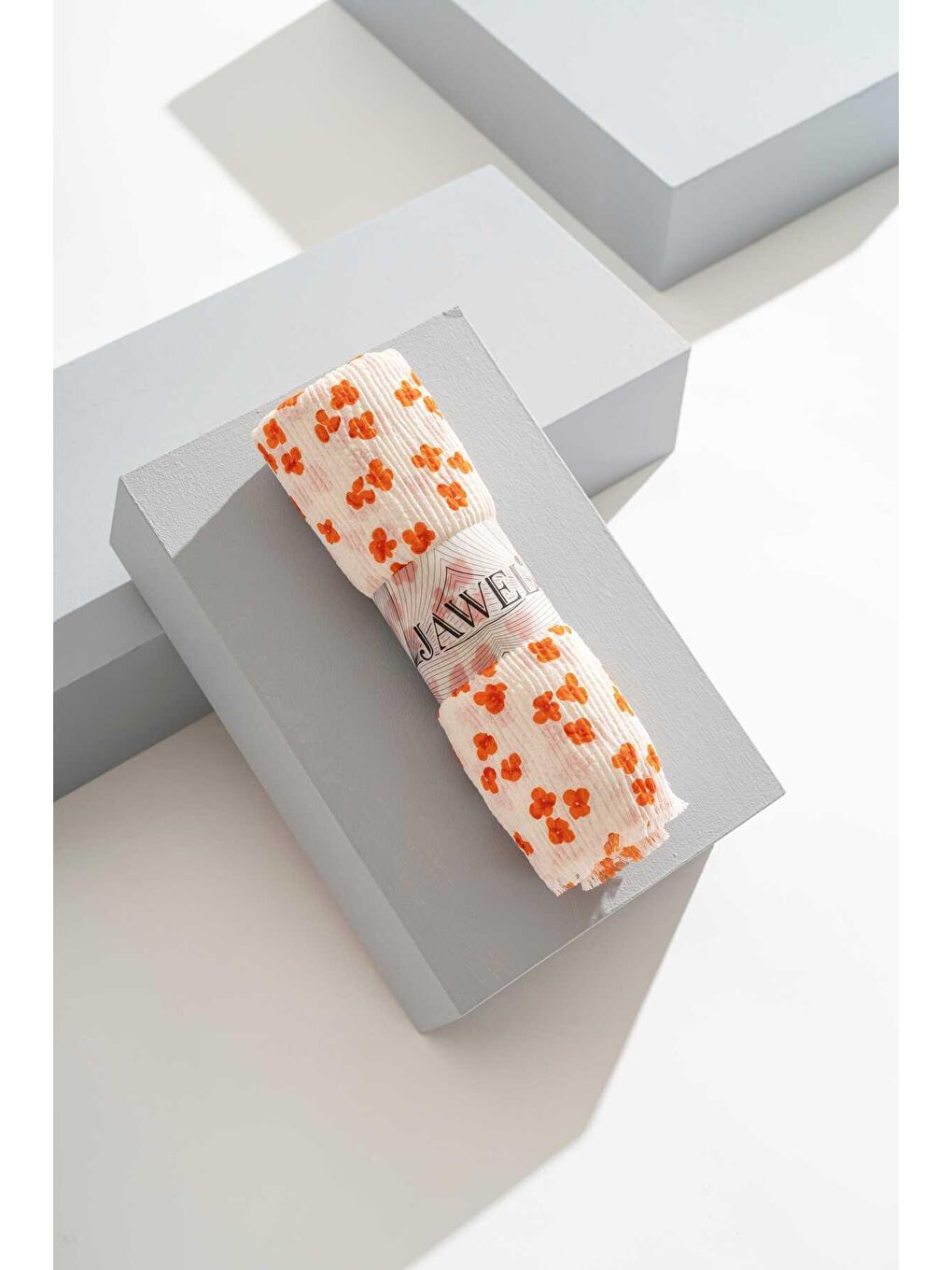 Karışık Kadın Kırışmaz Tesettür 3'lü Bürümcük Şal Paketi (Mavi-Turuncu-Fuşya)-4