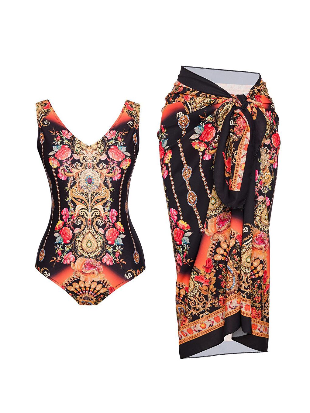 Karışık V Yaka Pareolu Mayo-3