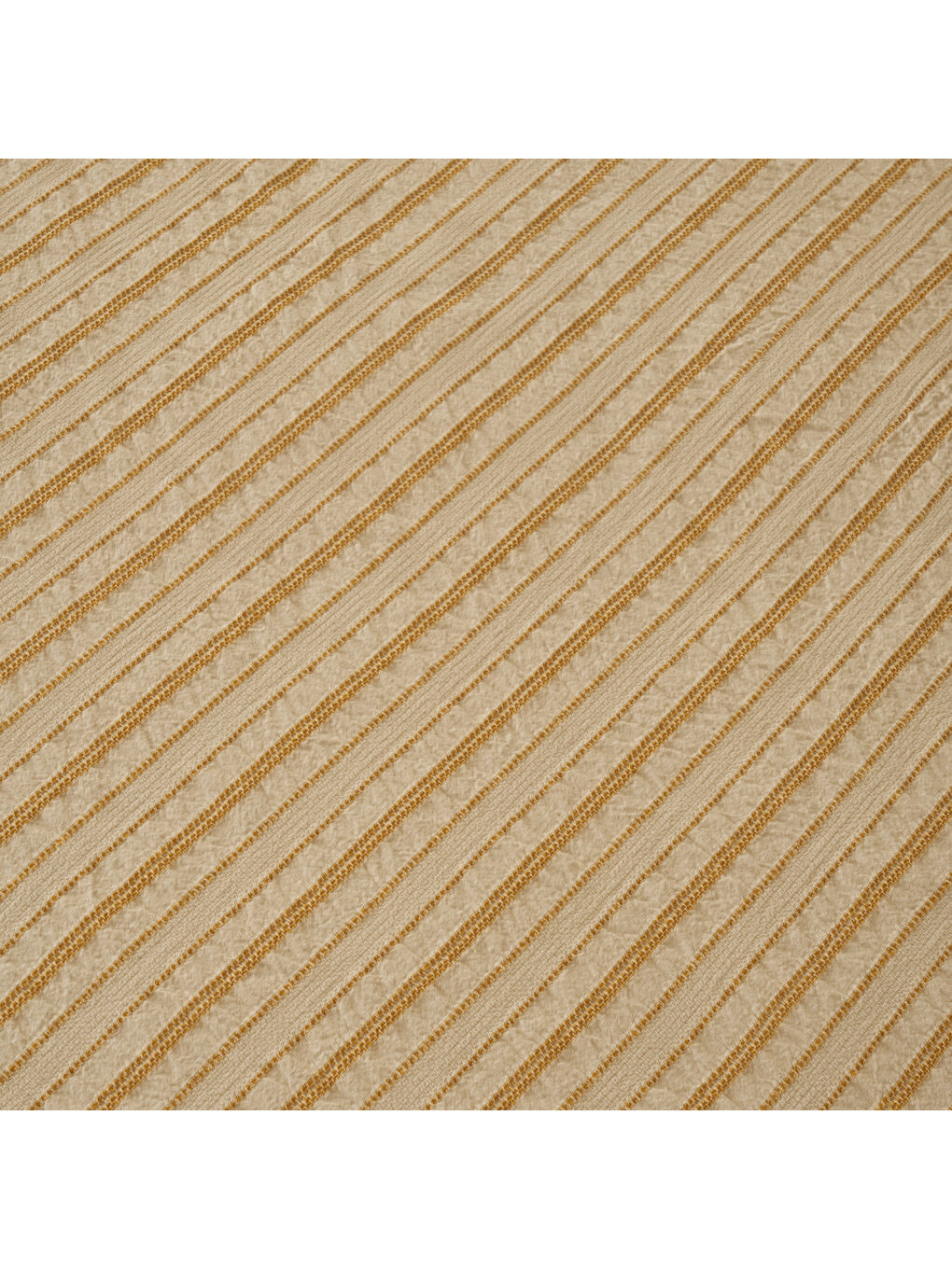 Sarı %100 Pamuk Sevilla Çift Kişilik Nevresim Takımı Hardal (200x220 cm)-2