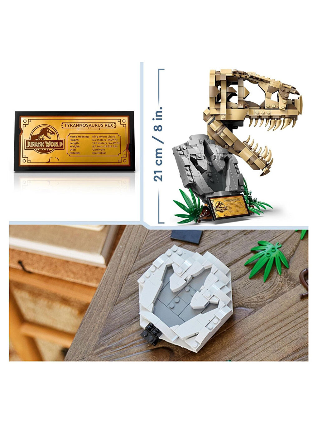 Jurassic World Dinozor Fosilleri: T. Rex Kafatası 76964-4