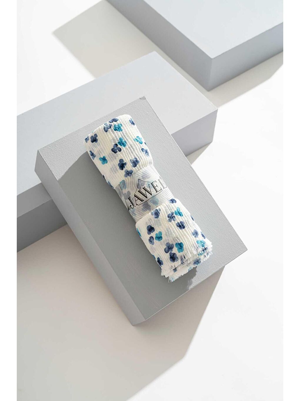 Karışık Kadın Kırışmaz Tesettür 3'lü Bürümcük Şal Paketi (Mavi-Turuncu-Fuşya)-6