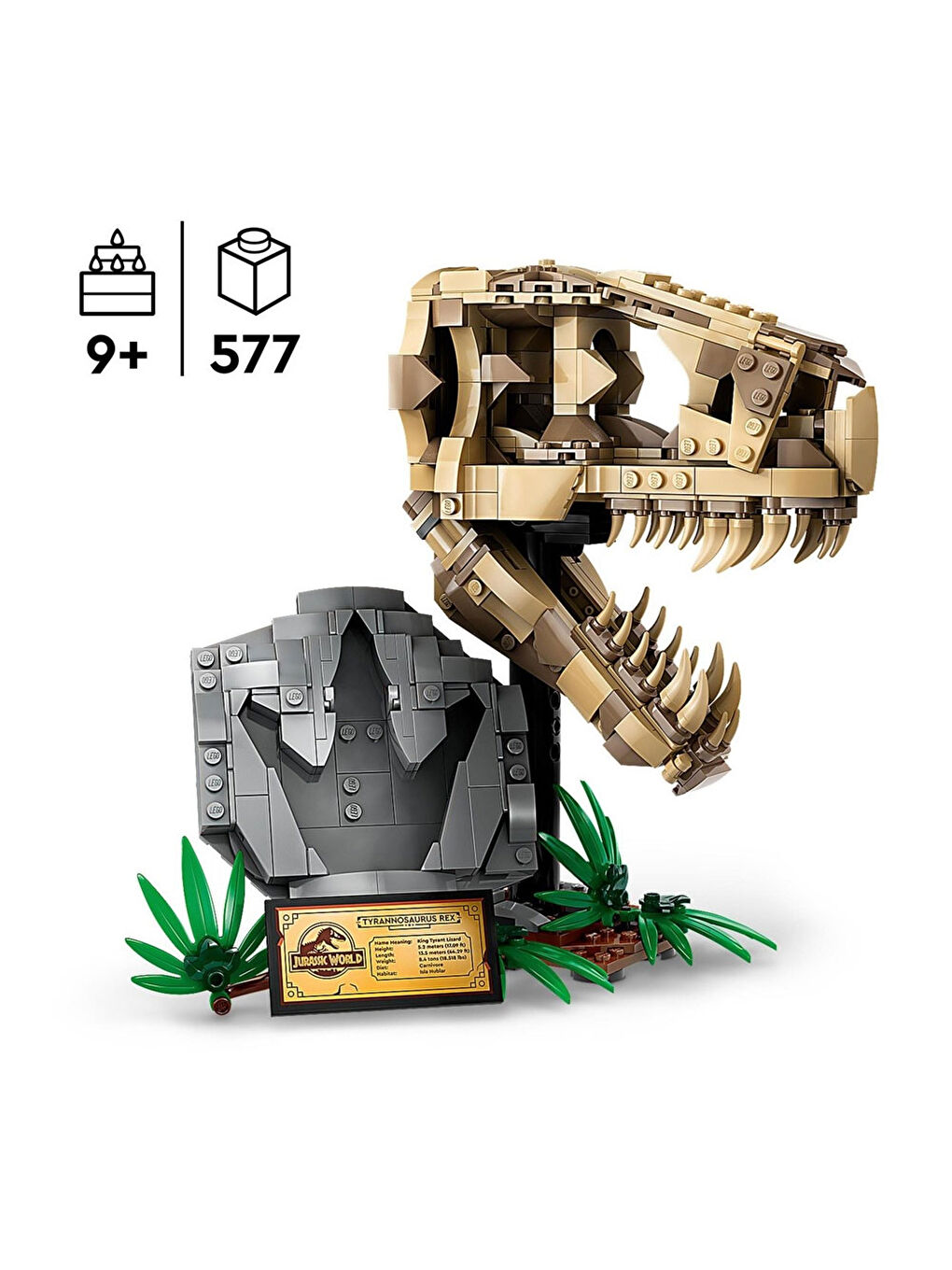 Jurassic World Dinozor Fosilleri: T. Rex Kafatası 76964-5