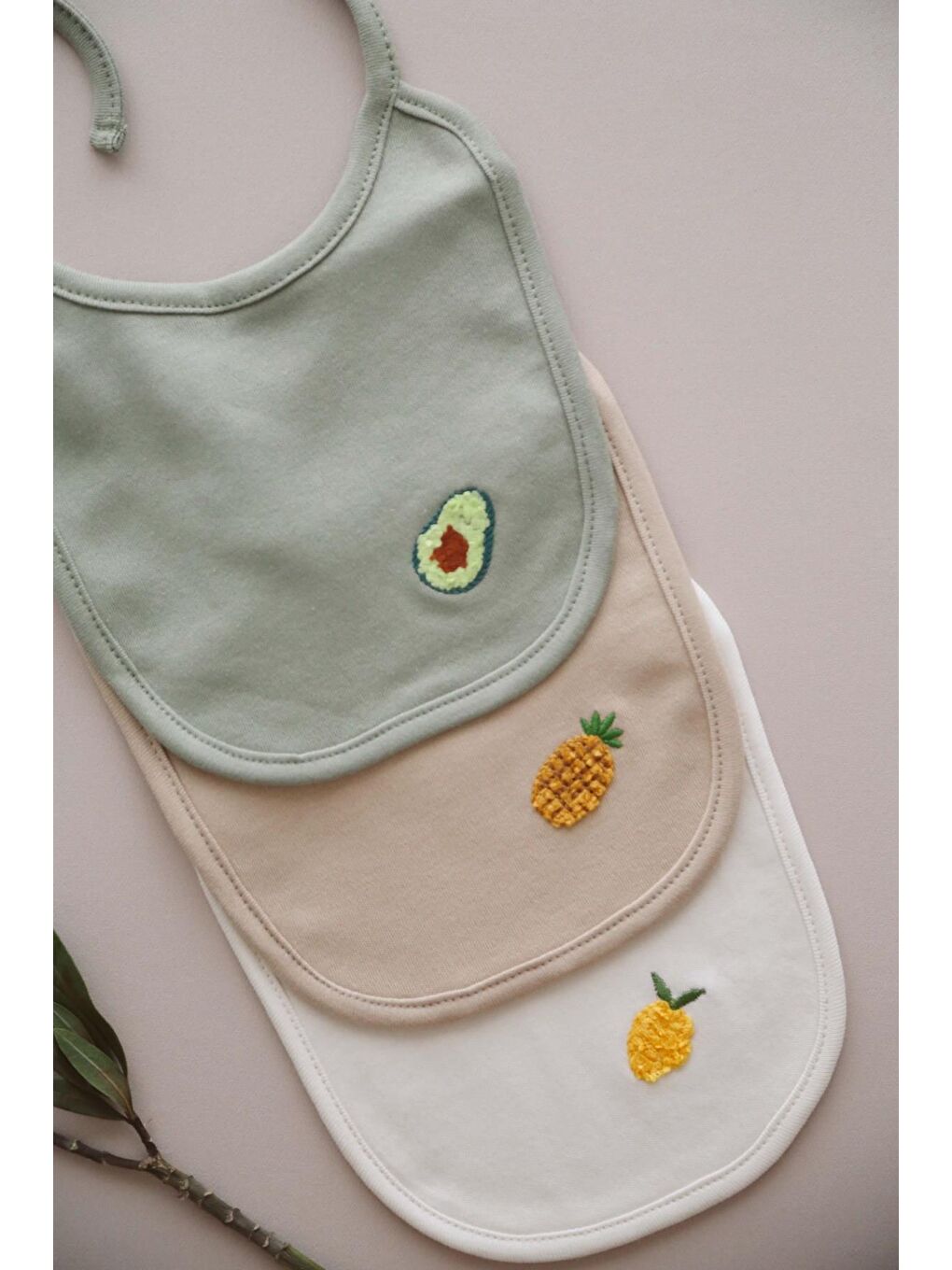 3Lü Biyeli Bebek Önlüğü 0-3 Ay Model 3-1