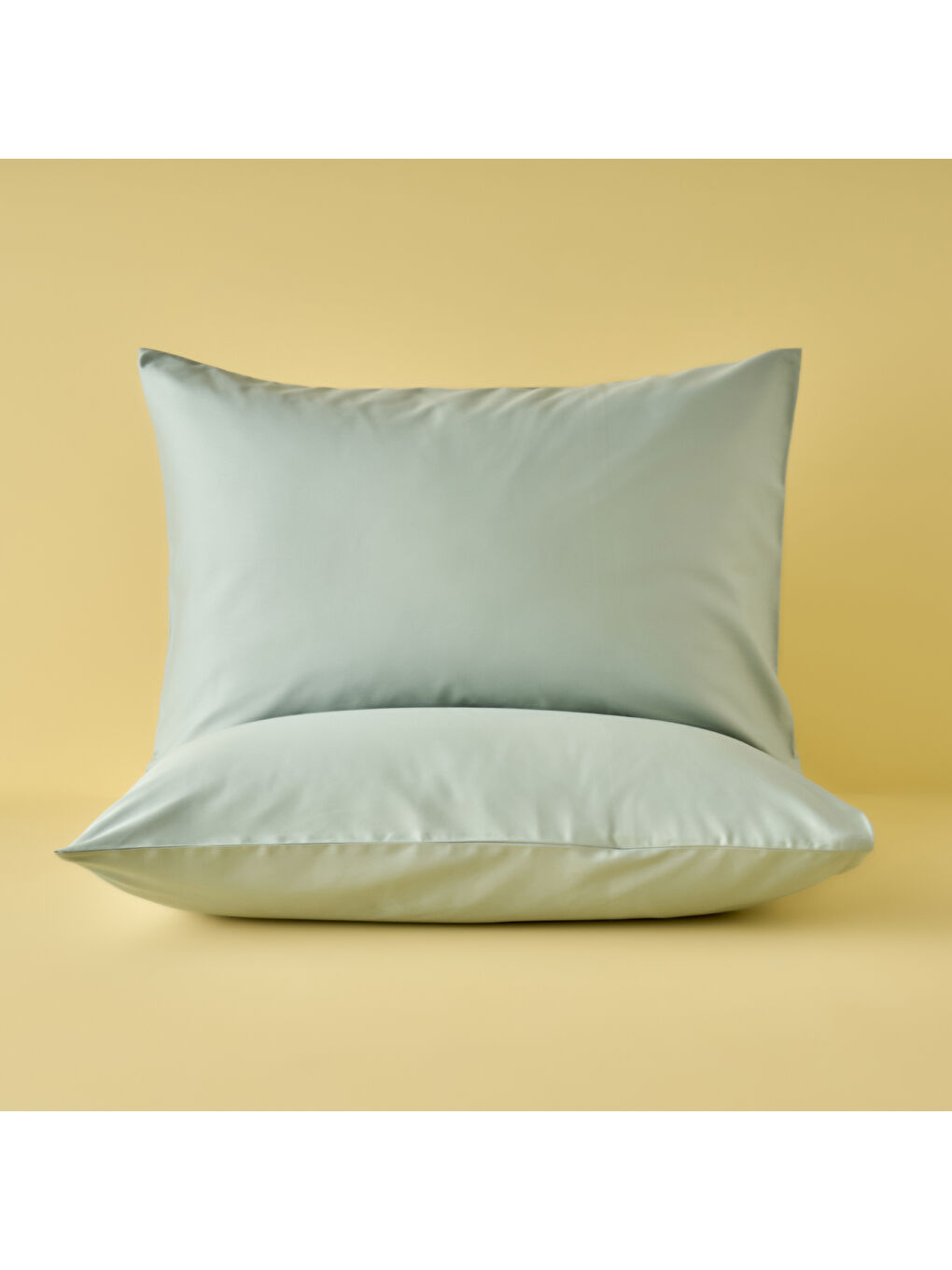 %100 Pamuk Saten Supreme 2'li Yastık Kılıfı Yeşil (50x70 cm)