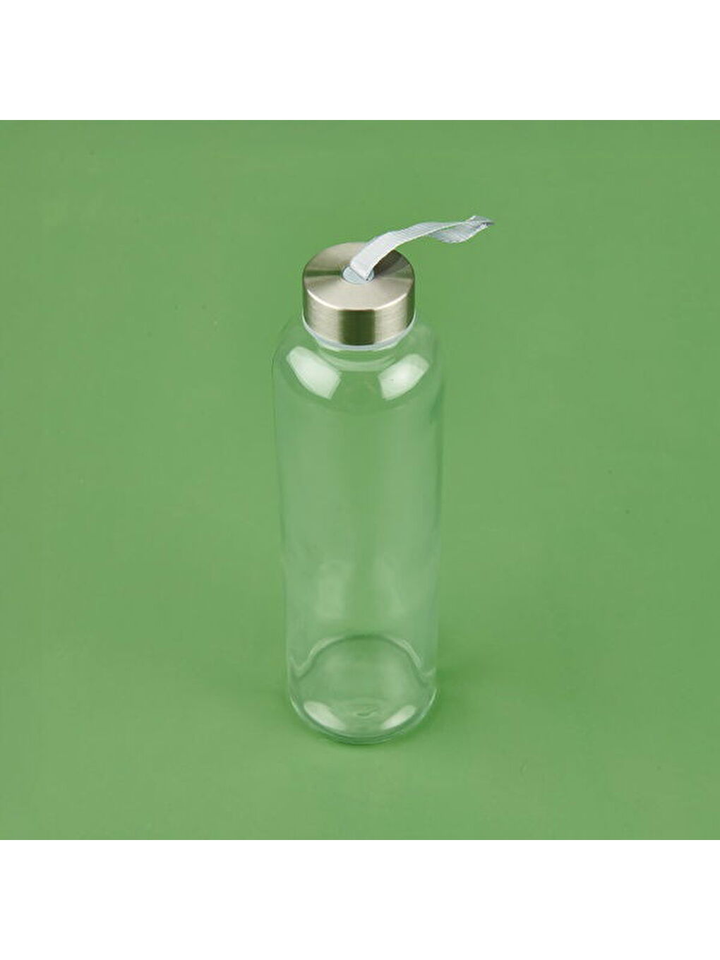 H2O Pelüş Kılıflı Cam Matara Gri Şeffaf-2