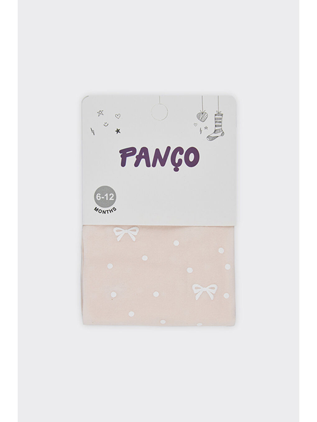 Kız Bebek Desenli Pembe Mikro Külotlu Çorap