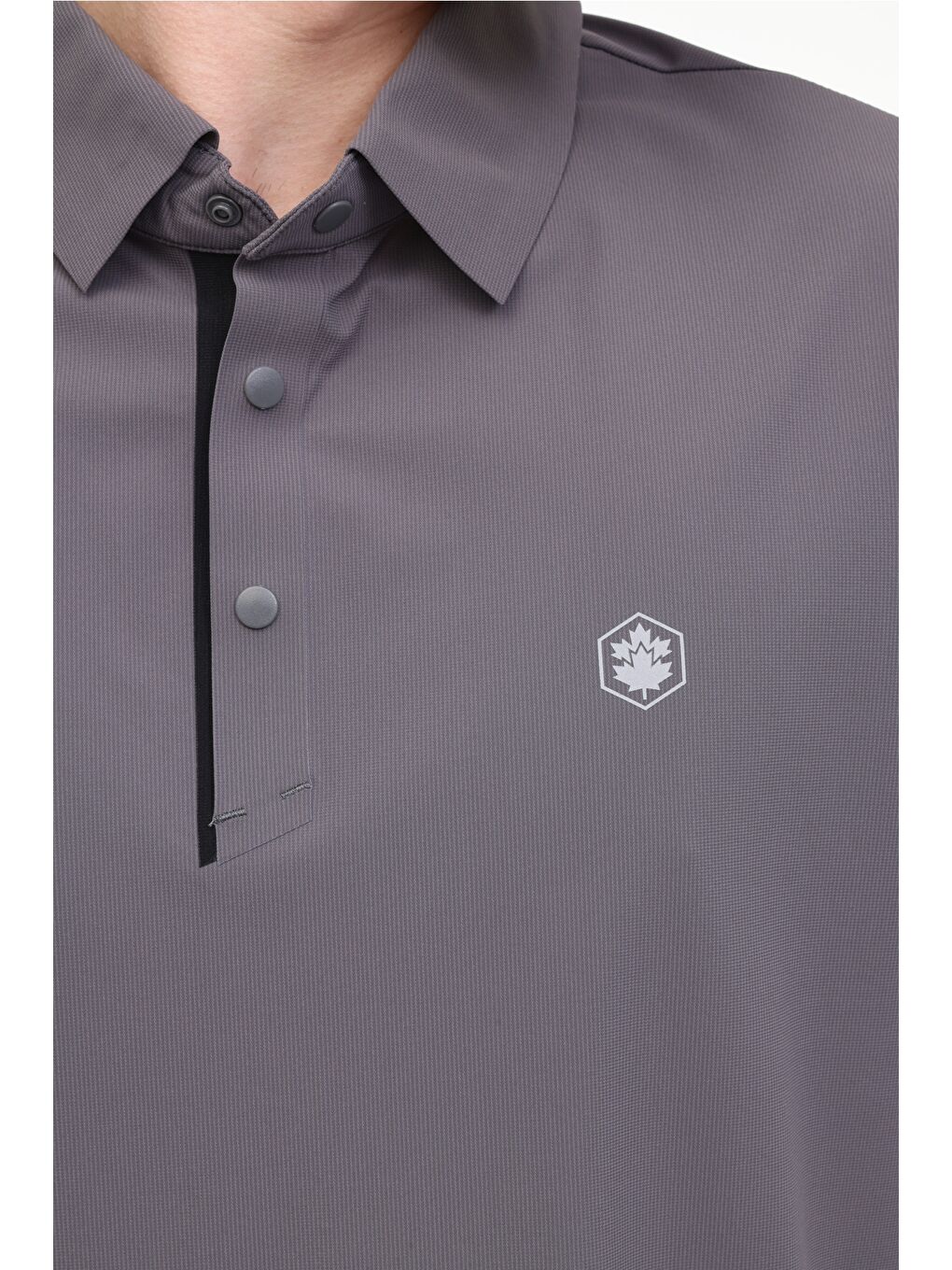 Gri MB KING 12TB451012 5FX Antrasit Erkek Kısa Kol Tişört-3