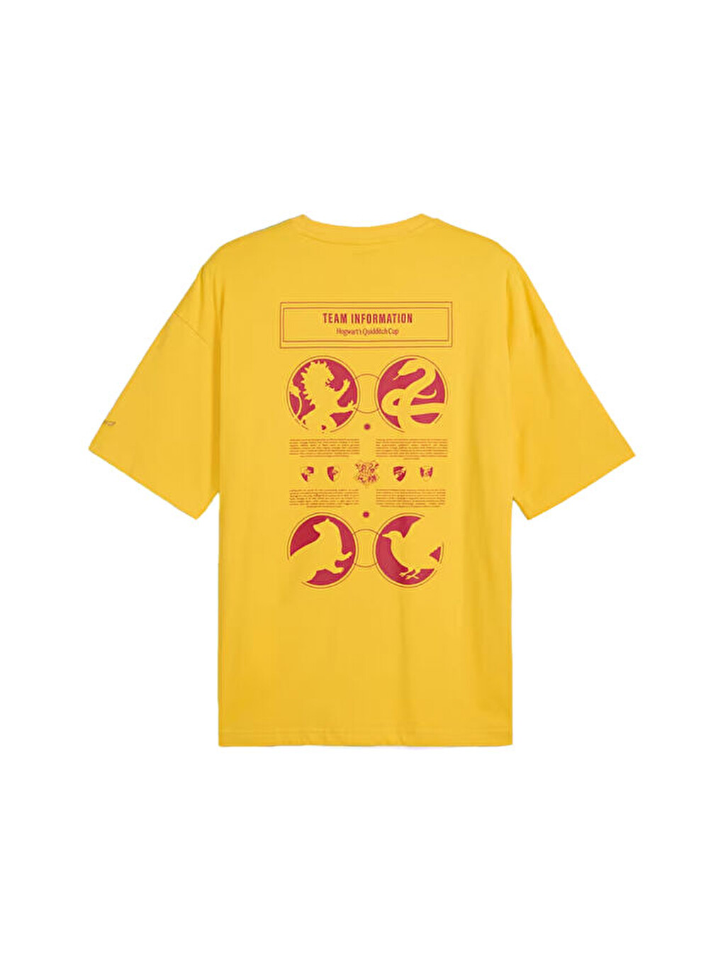 Puma X Harry Potter Tee Unisex Günlük Tişört 63009234 Sarı-5