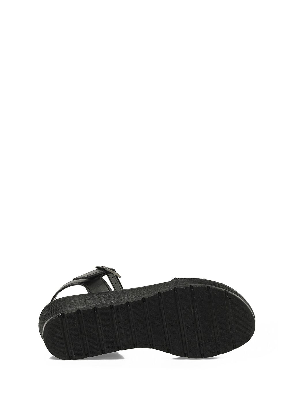 409064.Z6FX Siyah Kadın Dolgu Topuk Sandalet-5