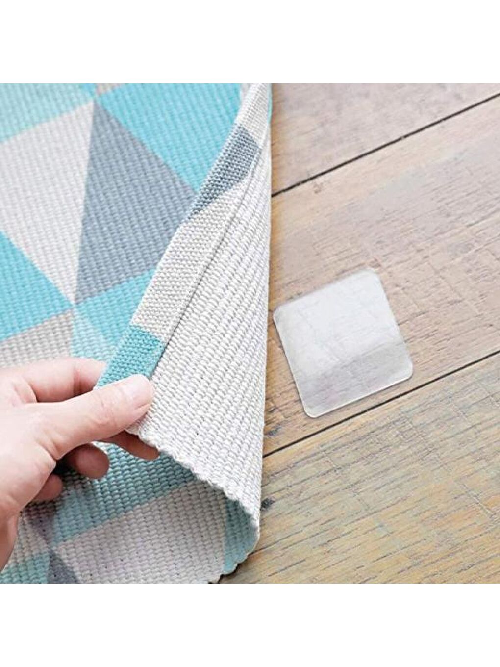 12'li Hazır Kesim Montaj Bandı - Şeffaf - 4x4 cm-1