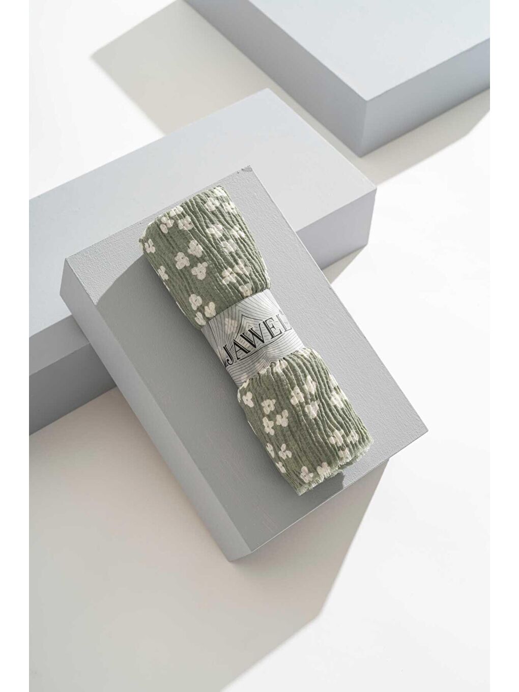 Karışık Kadın Kırışmaz Tesettür 3'lü Bürümcük Şal Paketi (Çikolata-Küf Yeşili-Açık Gri)-2