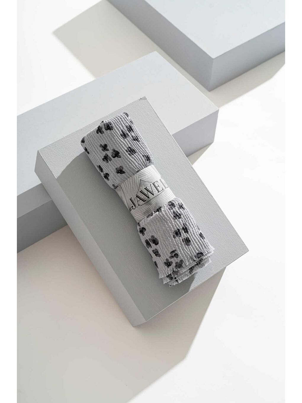 Karışık Kadın Kırışmaz Tesettür 3'lü Bürümcük Şal Paketi (Çikolata-Küf Yeşili-Açık Gri)-4