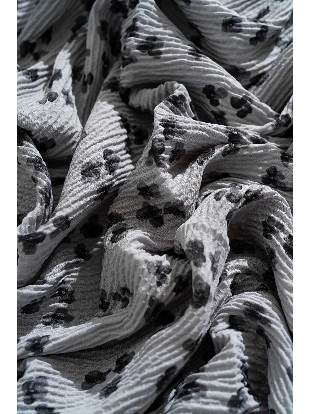 Karışık Kadın Kırışmaz Tesettür 3'lü Bürümcük Şal Paketi (Çikolata-Küf Yeşili-Açık Gri)-5