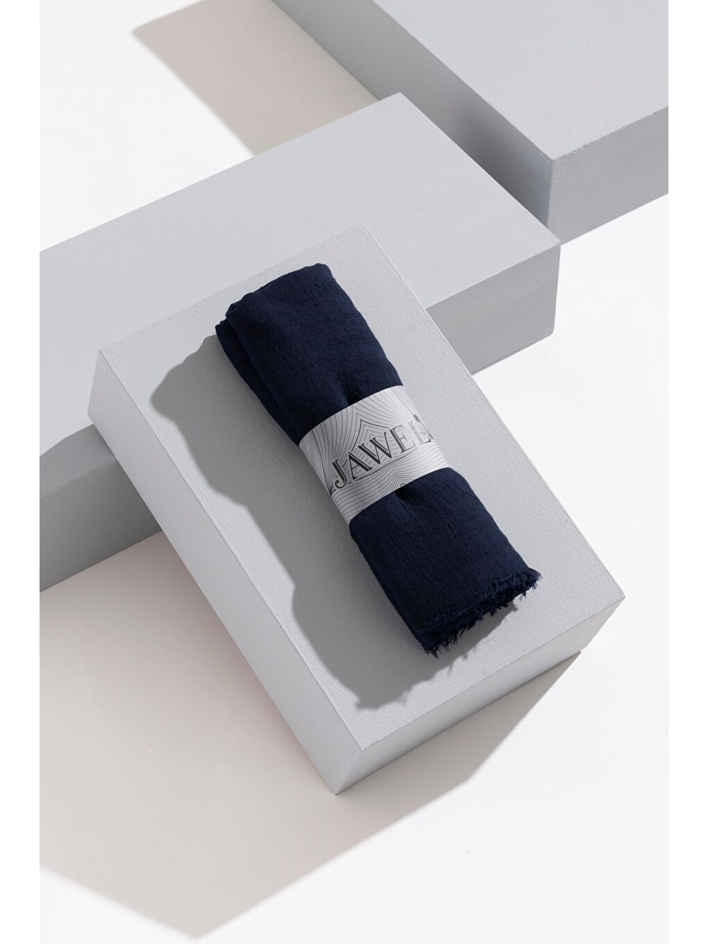 Karışık Kadın Konfor Şal Paketi (Koyu Lacivert-Krem-Yağ Yeşili)-2