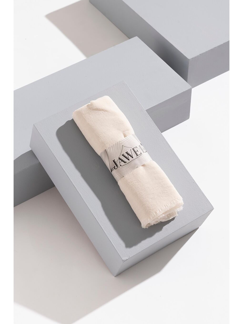 Karışık Kadın Konfor Şal Paketi (Koyu Lacivert-Krem-Yağ Yeşili)-4