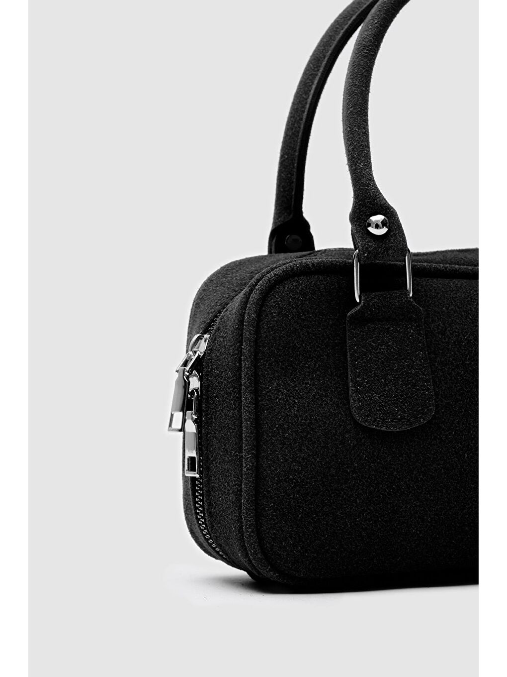 Hug Süet El Ve Çapraz Çanta Siyah-4
