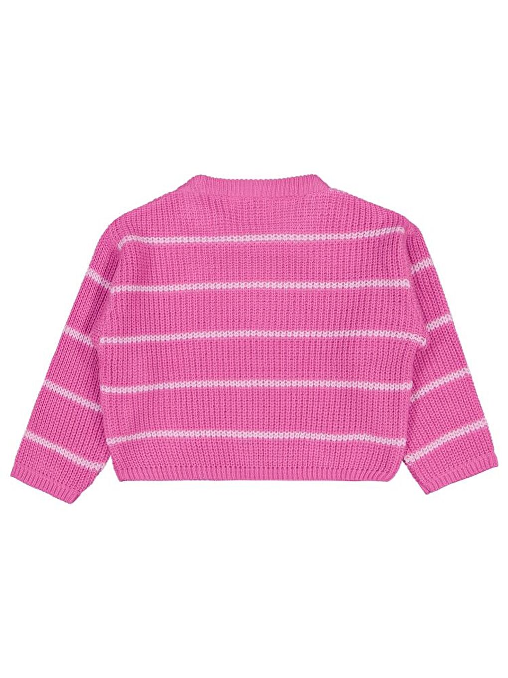 Girls Çizgili 2-5 Yaş Kazak - Pembe2-3 Yaş-1