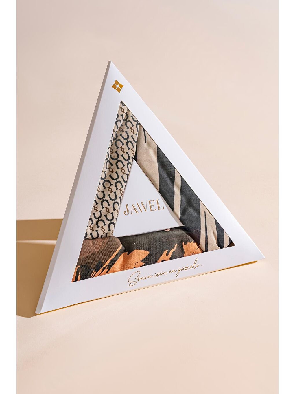 Karışık Kadın Soft Eşarp Paketi (Kahve-Sütlü Kahve-Zebra Siyah-Krem)