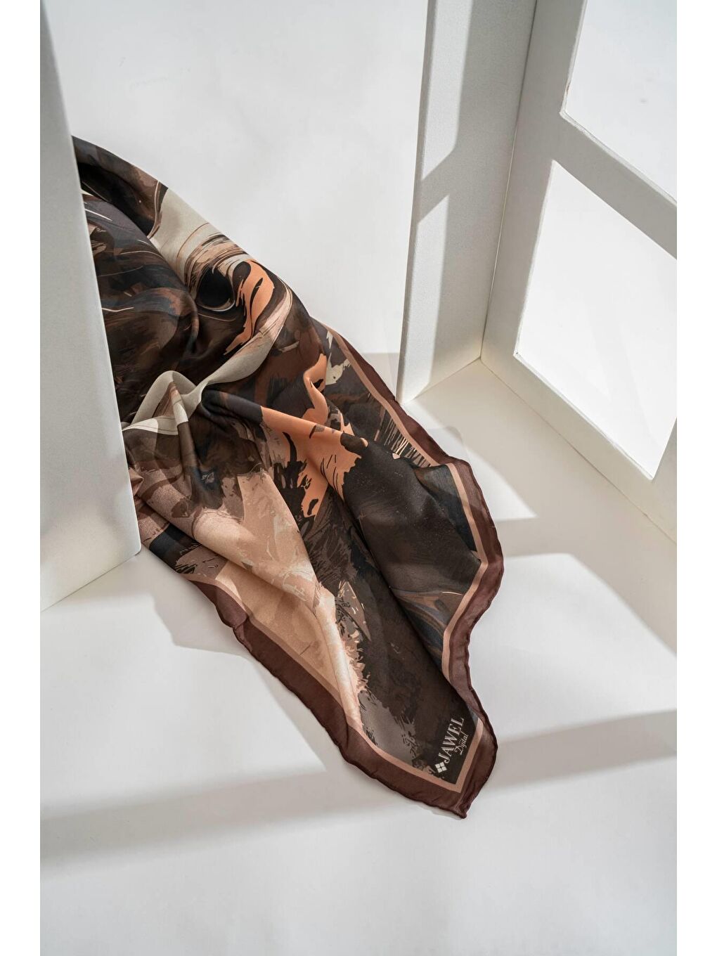 Karışık Kadın Soft Eşarp Paketi (Kahve-Sütlü Kahve-Zebra Siyah-Krem)-3