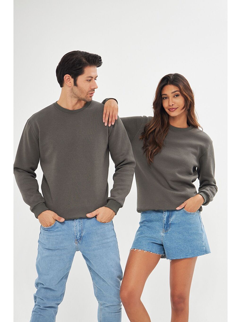 Haki Unisex Slim Fit Sweatshirt-2